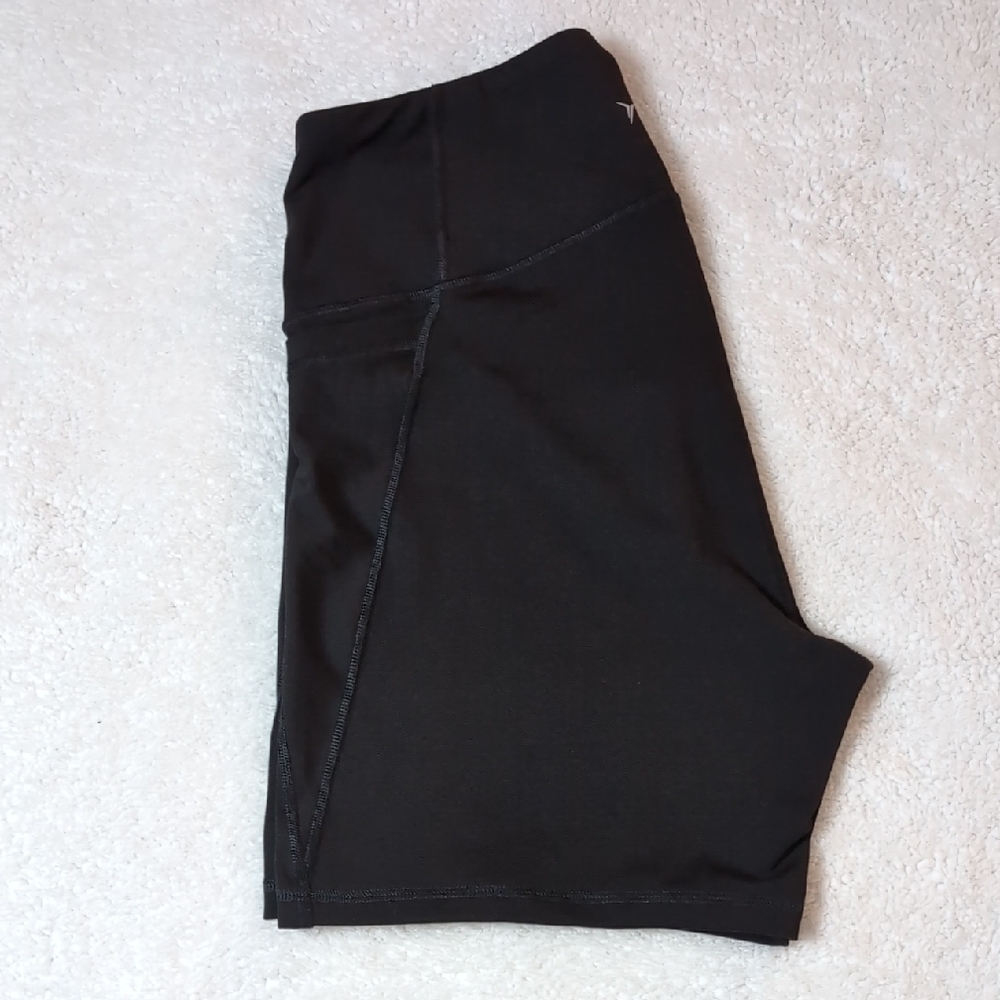 High-Waisted Side-Pocket Elevate Compression Shorts - 5" - Black Jack